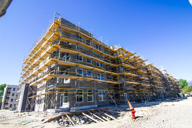 istock Brand New Construction Of Multi Story Building 973995986