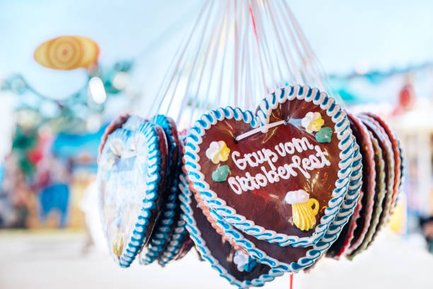 istock Traditional Gingerbread hearts at the Beer Fest, Munich, Germany 974014662