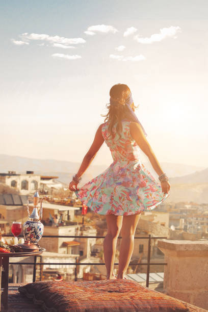 istock Embracing nature on sunset in Cappadocia 974017436