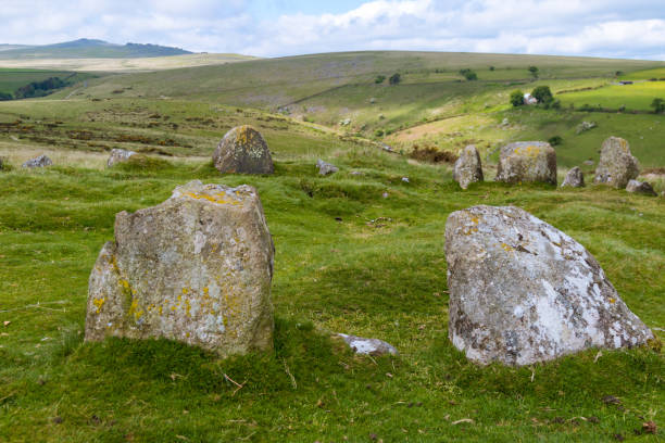 istock Standing Stone Circle in Dartmoor National Park 974021462