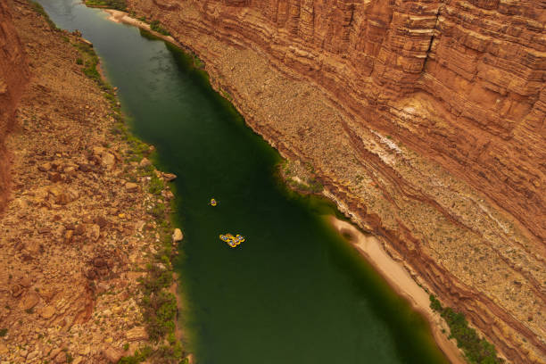 рафтинг по реке колорадо. - rafting white water rafting river colorado стоковые фото и изображения