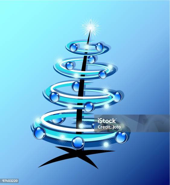 Blue Christmas Stock Illustration - Download Image Now - Blue Background, Celebration, Christmas