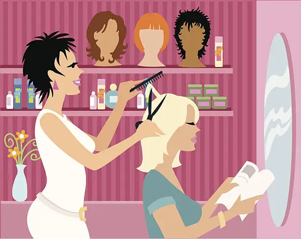 Vector illustration of Beauty Salon