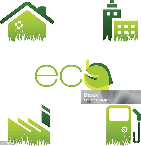 Eco Concetto - Immagini vettoriali stock e altre immagini di Ambiente - Ambiente, Appartamento, Casa
