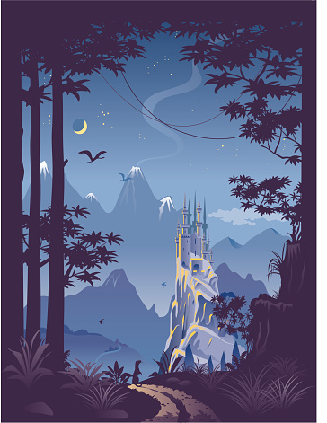 A moonlit castle is framed by the forests edge, with snow peaks in the distance 
Please view my vector landscapes lightbox for lots more examples...
[url]http://www.istockphoto.com/file_search.php?action=file&lightboxID=3275535[/url]
Here's a small selection...........
[IMG]http://i79.photobucket.com/albums/j141/johnwoodcock/Landscapesamplescopy.jpg[/IMG]


