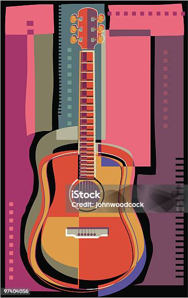 Vertical Guitare Vecteurs libres de droits et plus d'images vectorielles de Guitare - Guitare, Guitare acoustique, Art