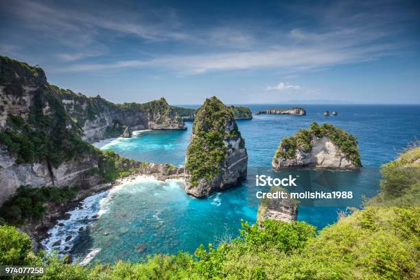 Thousand Island On Nusa Penida Near Bali Indonesia Stock Photo - Download Image Now
