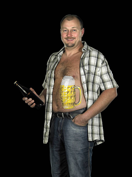 istock man with painted beer belly 97408757