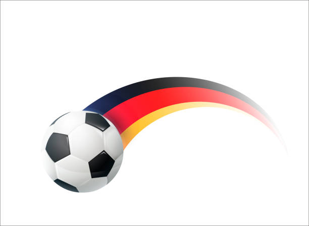 istock Football with Germany national flag 974087970