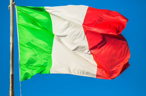istock Italy flag in the sky 974092612