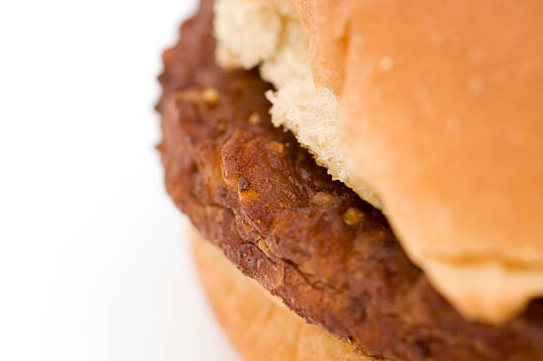 istock Close up of Black Bean Burger 97415313