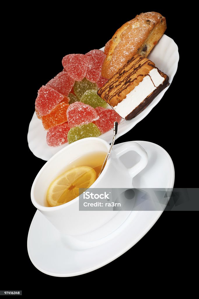 Herbata z Cytryna i cukierki - Zbiór zdjęć royalty-free (Bez ludzi)