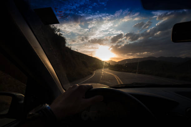 istock Driving at sunset, Rio de Janeiro State 974175618