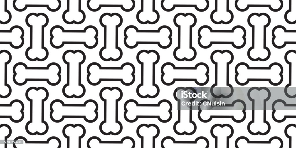 Bone Wall Pattern Bone Seamless Pattern Dog Bone Vector Halloween Repeat Background ...