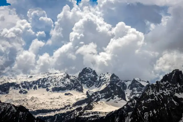 View of Mount Marmolada, European Alps, Dolomites, Italy, Europe,Nikon D850