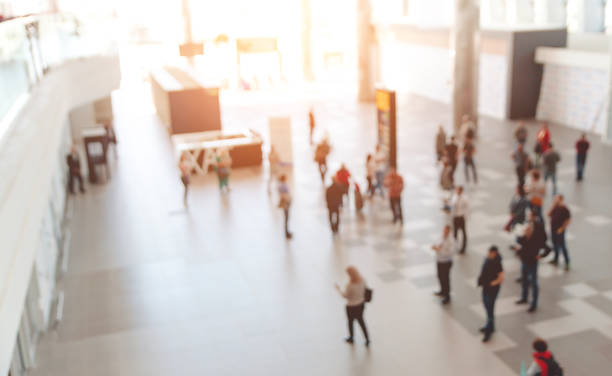 istock Blur background : Terminal Departure Check-in at airport with bokeh 974239328