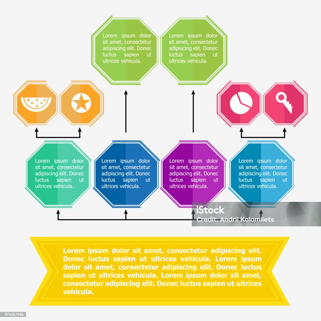 Flowchart Elements Different Arrows Stock Illustration - Download Image ...