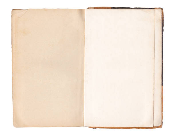 istock Vintage old open book  isolated on white 974257796