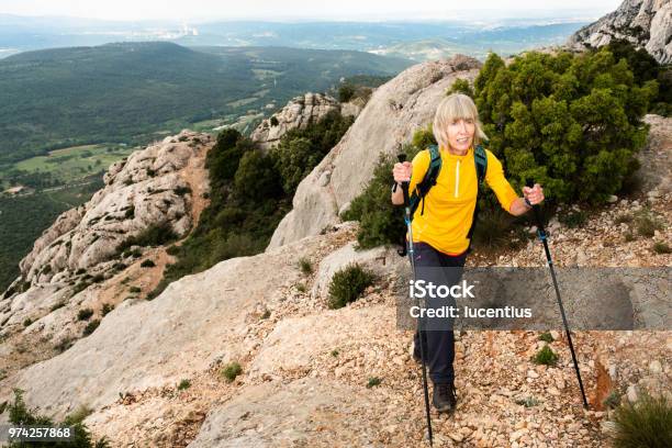 Mont Sainte Victoire Hiking Trail Provence France Stock Photo - Download Image Now