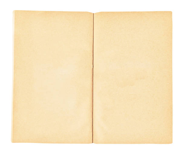 istock Old open book on white. Open antique book isolated 974257952