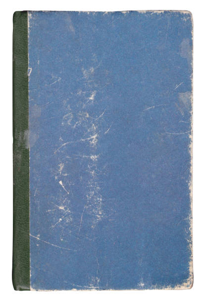 istock Very old blue book cover isolated on white. 974266022