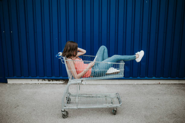 istock Modern woman in shopping 974266036