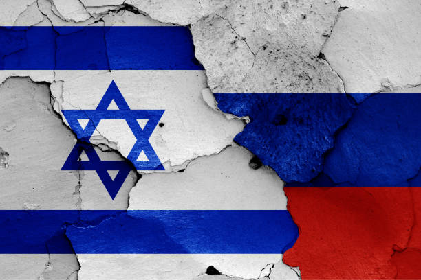 istock flags of Israel and Russia 974276600