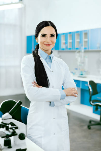 istock Scientist In Laboratory. Female Doctor At Work 974278980