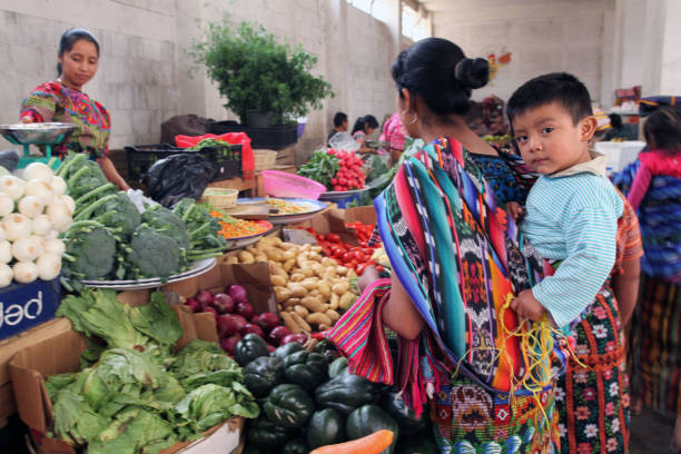 Zunil, Guatemala Market stock photo