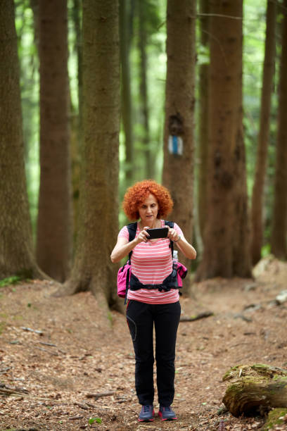 istock Woman hiker taking photos 974280140