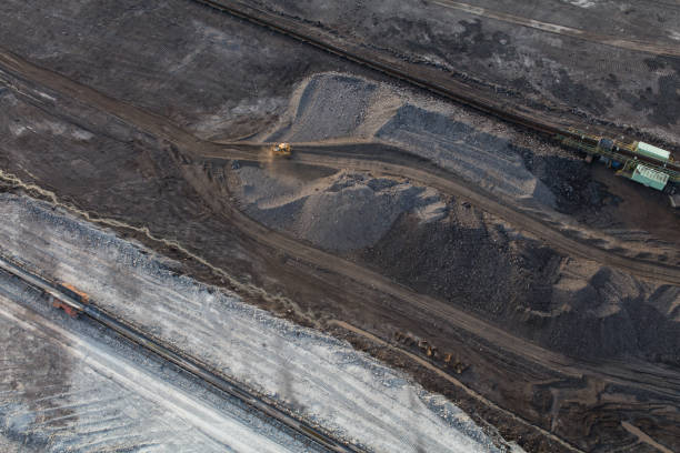 istock Aerial view of the coal mine 974289064
