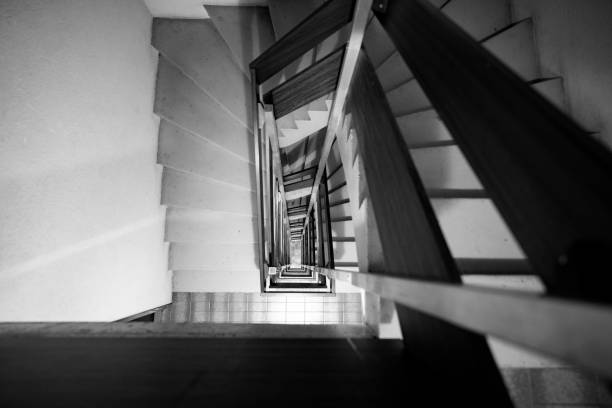 Stairwell in a block of flats in Switzerland