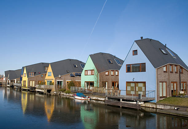 Colorful houses stock photo