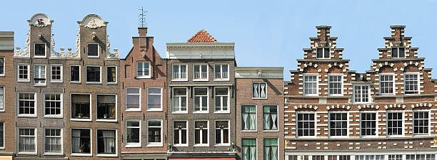 Amsterdam houses stock photo