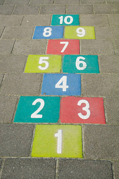 Hopscotch stock photo