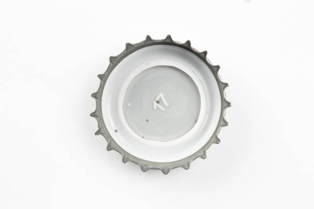 bottle caps on white background / bottle caps