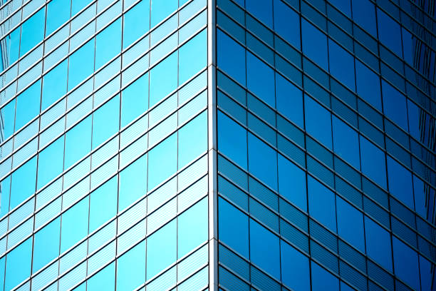 istock Modern office building detail, glass surface 974485720