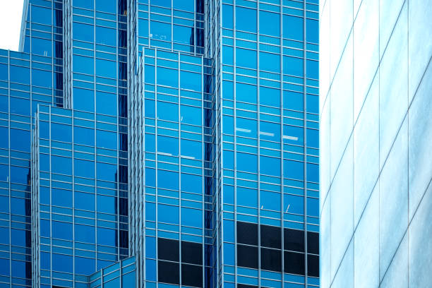 istock Modern office building detail, glass surface 974485752