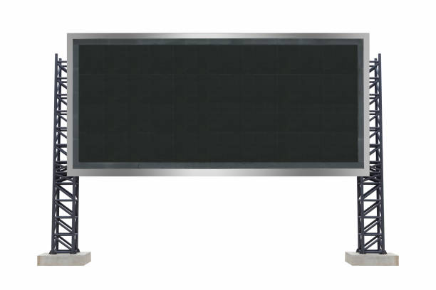istock Large scoreboard stadium isolated on white background. use clipping path 974530460