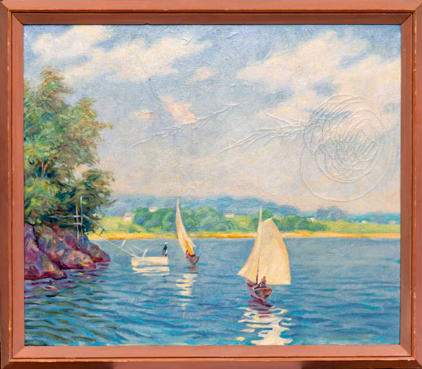 landscape, oil painting, hand made