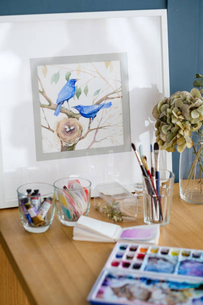 istock art painting picture drawing birds workspace 974597360