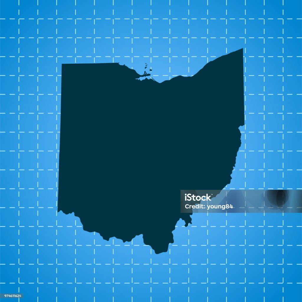 Ohio Map. Simple Ohio Map Stock Illustration - Download Image Now - Cartography ...