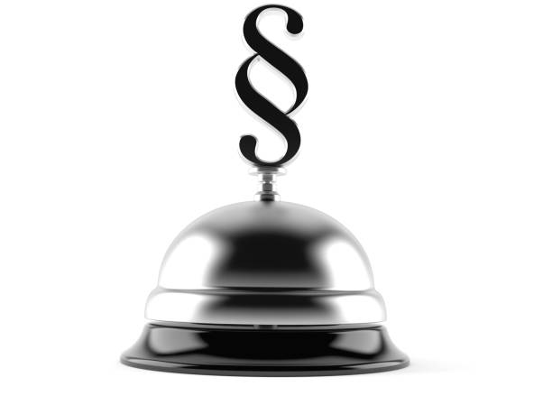 istock Paragraph symbol with hotel bell 974615204