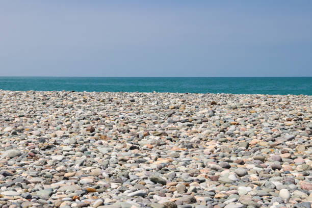 Pebble beach of the Black sea