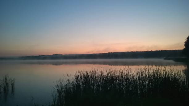 istock Sunrise on lake 974620622