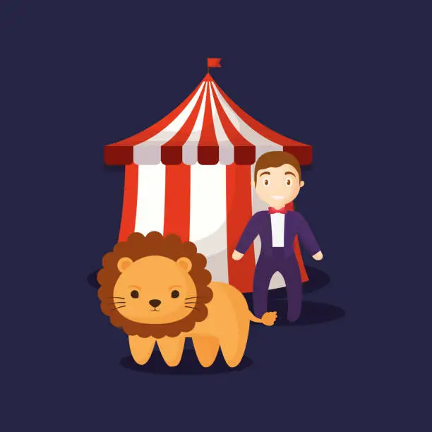Vector illustration of Carnival circus design