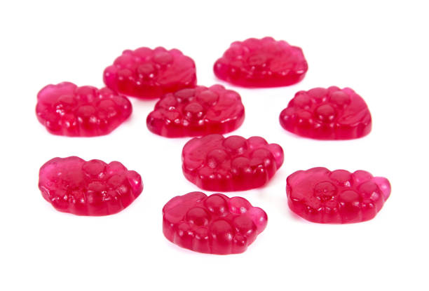 istock Tilt image Jelly candy in grape fruit shape style isolated on white background 974654556