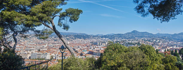 Nice City Panorama, France stock photo