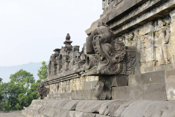 istock Beautiful bas-relief as wall decor carved in stone 974671376