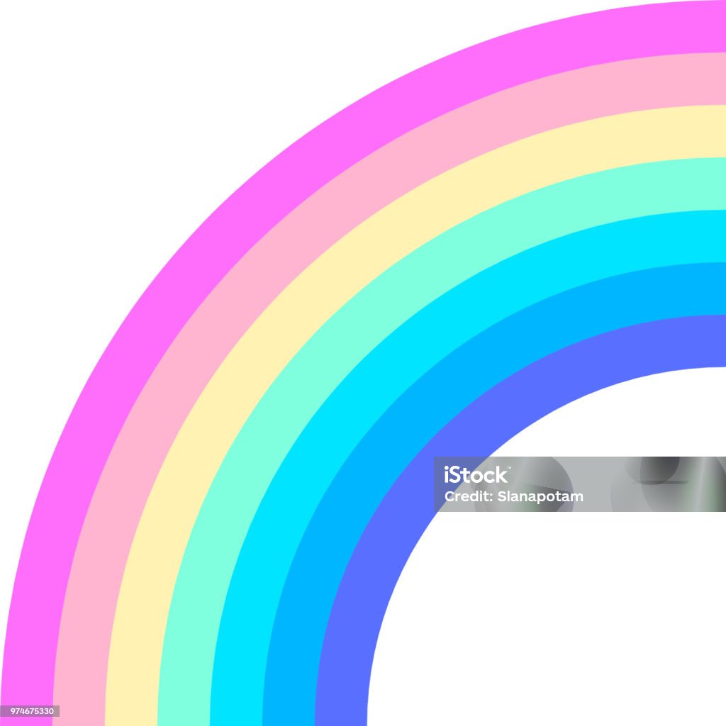 Hình Nửa Vòng Cung Cầu Vồng Vòng Tròn Quý Màu Phổ Neon Pastel Hoa ...